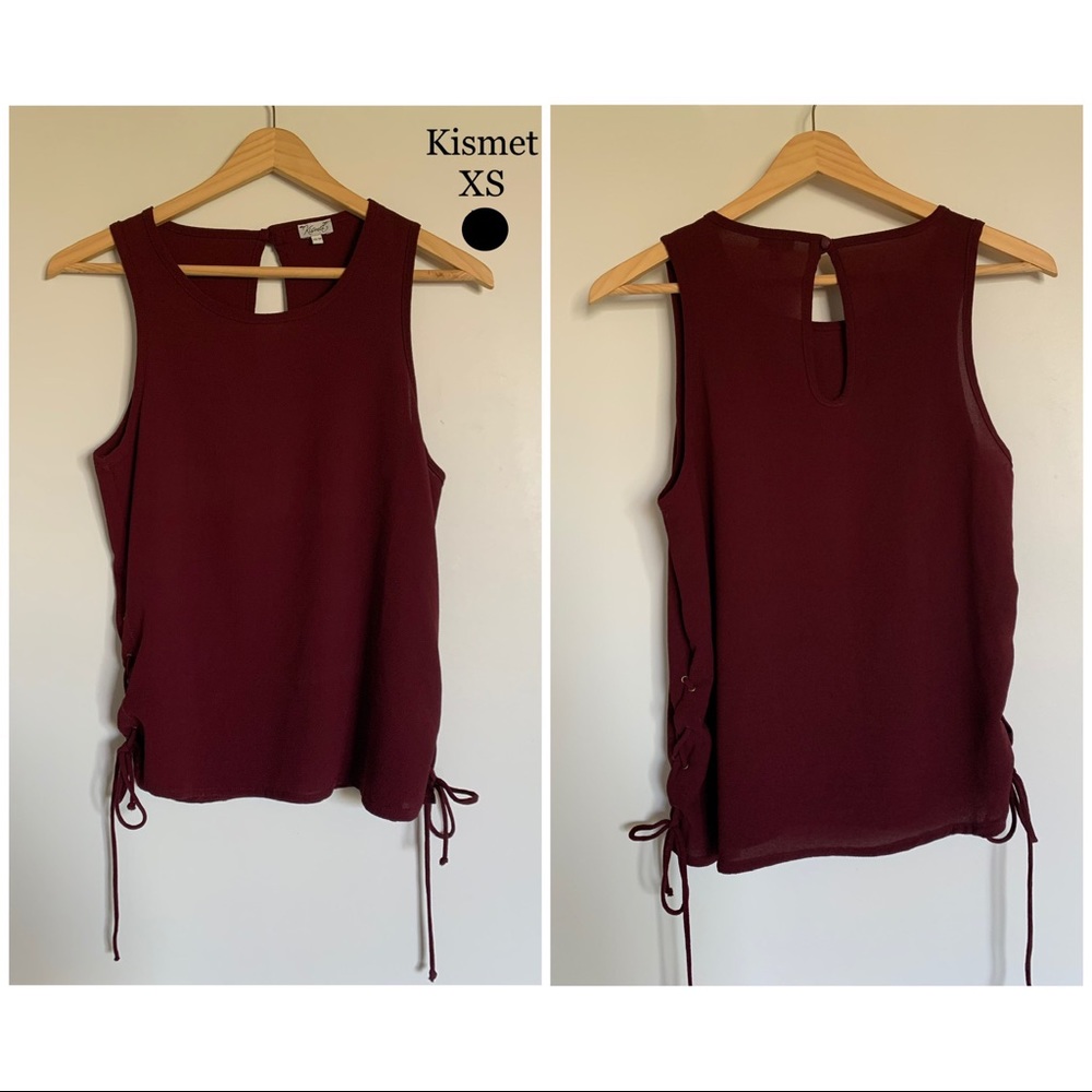 KISMET Sleeveless Lace-Up Top